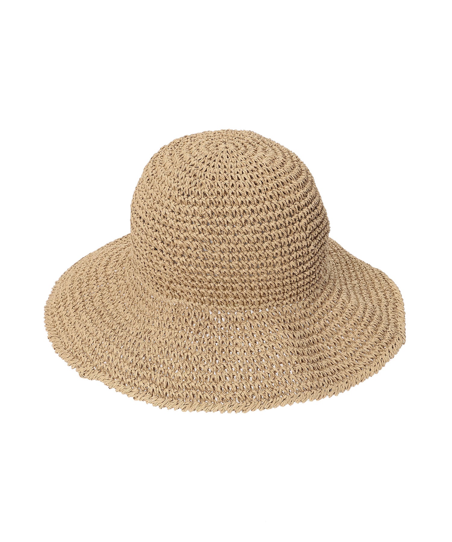 アドベンチャー ワイドブリム Paper Crochet Hat ベージュ