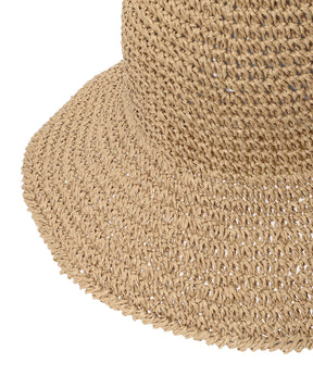 アドベンチャー ワイドブリム Paper Crochet Hat ベージュ