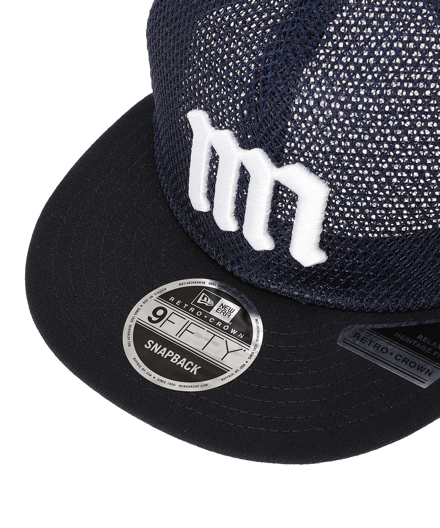 RC 9FIFTY Flat Visor powered by GORO (min-nano) ダブルメッシュ ネイビーメッシュ/ネイビー