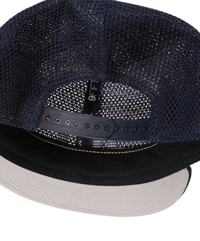 RC 9FIFTY Flat Visor powered by GORO (min-nano) ダブルメッシュ ネイビーメッシュ/ネイビー