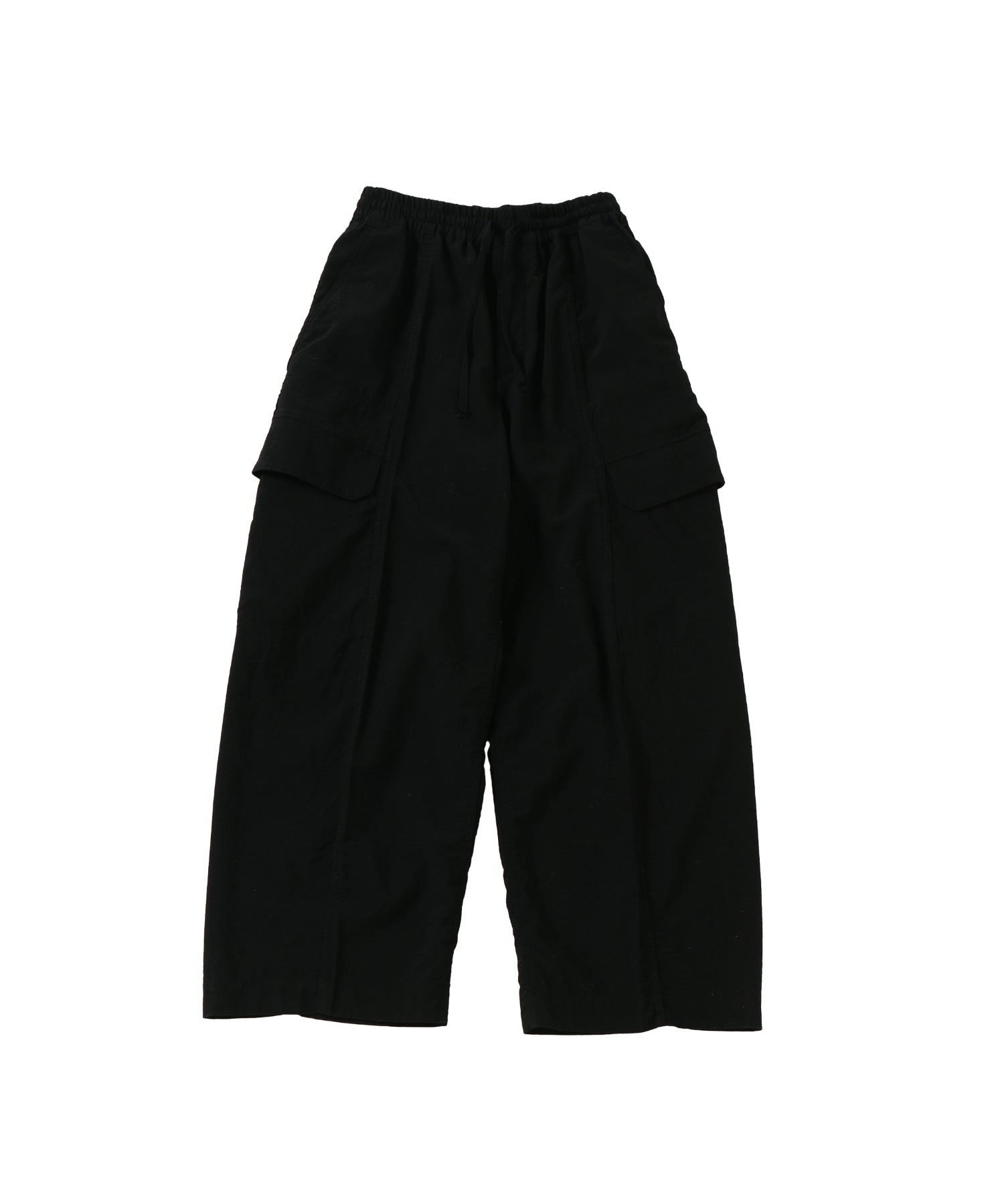 Tropical Wool Bow Silhouette Pants