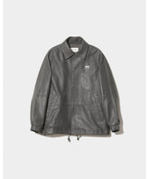 lamb leather coach jacket