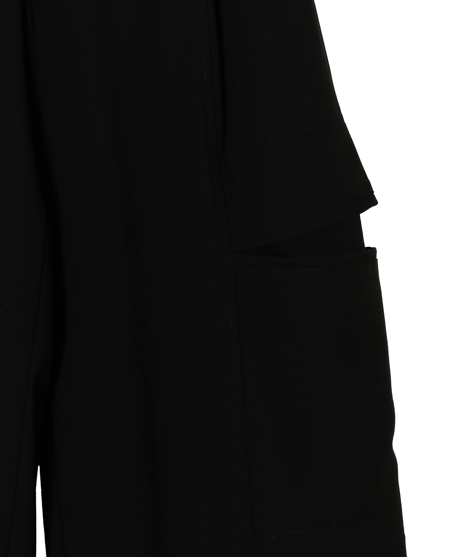 worsted doeskin trompe loeil pants