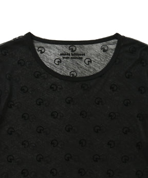 Pac-Man Sheer Jersey Crew Neck Top