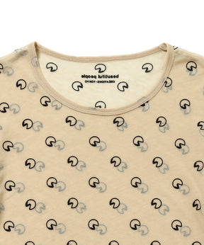 Pac-Man Sheer Jersey Crew Neck Top