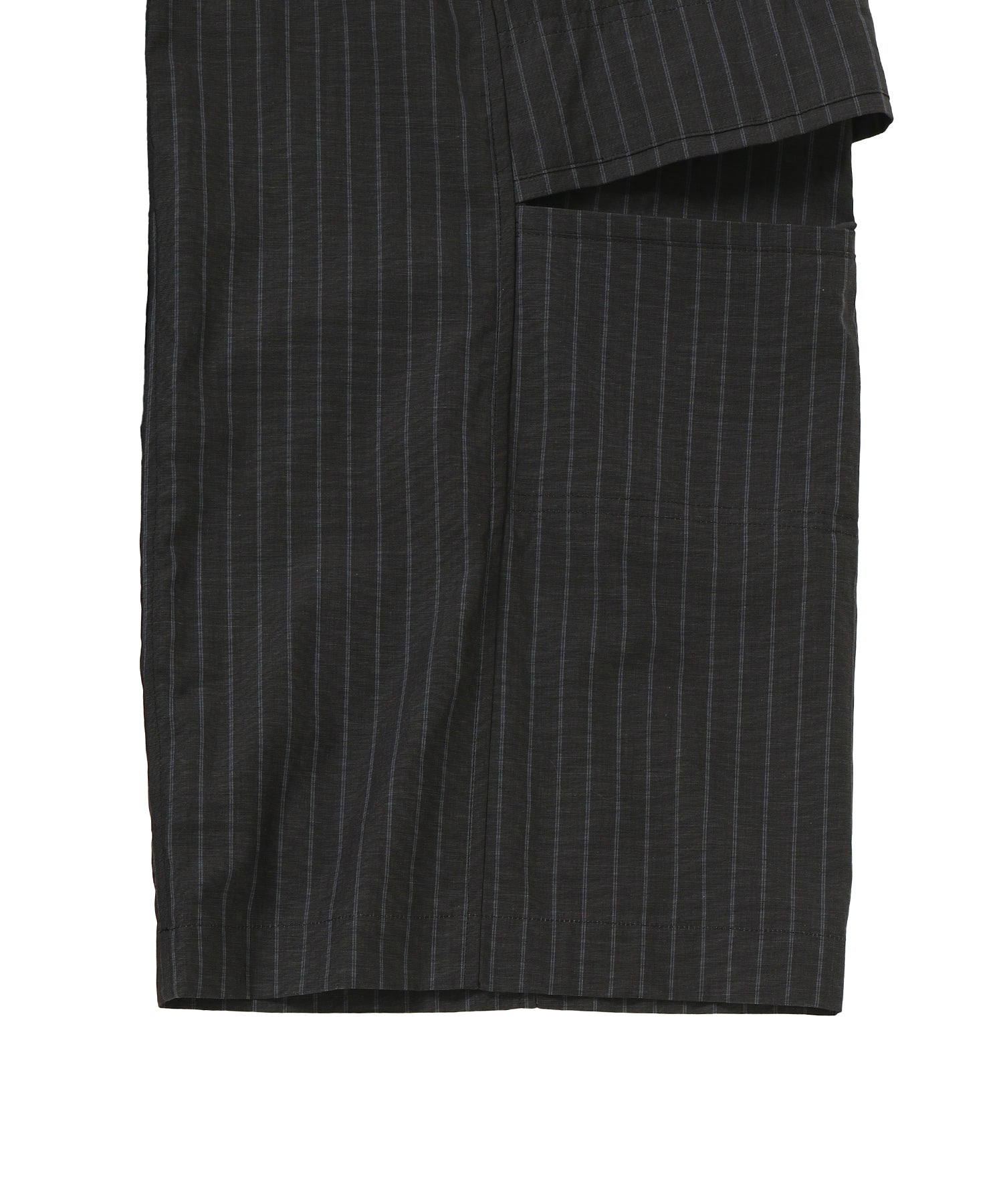 cotton suiting trompe loeil pants