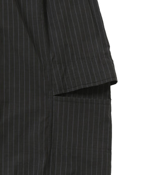cotton suiting trompe loeil pants