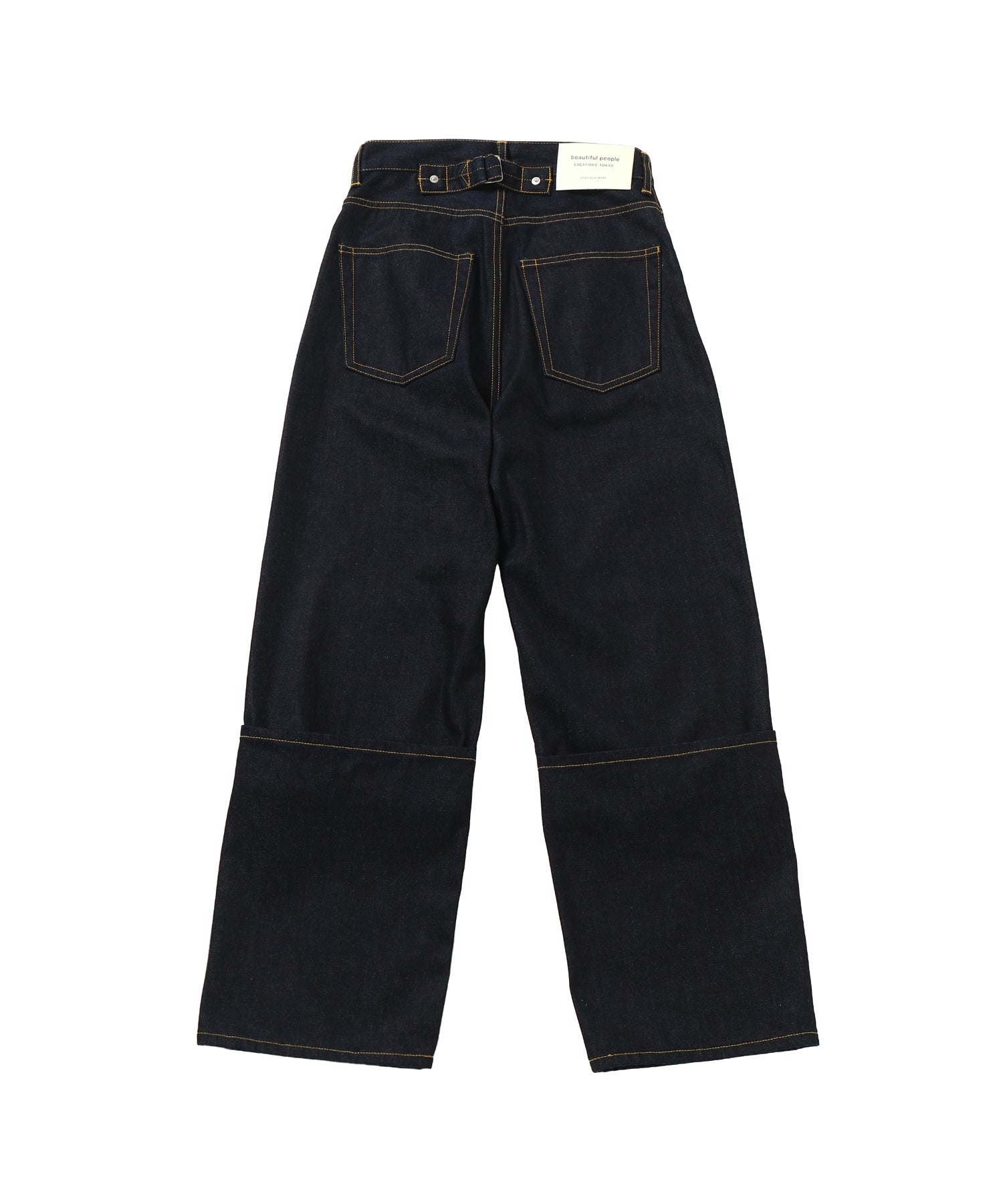 selvedge denim flip hem pants