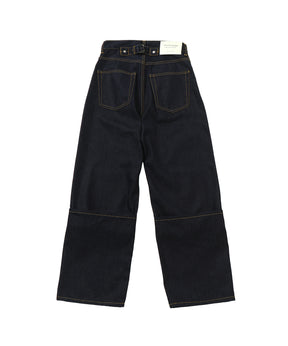 selvedge denim flip hem pants