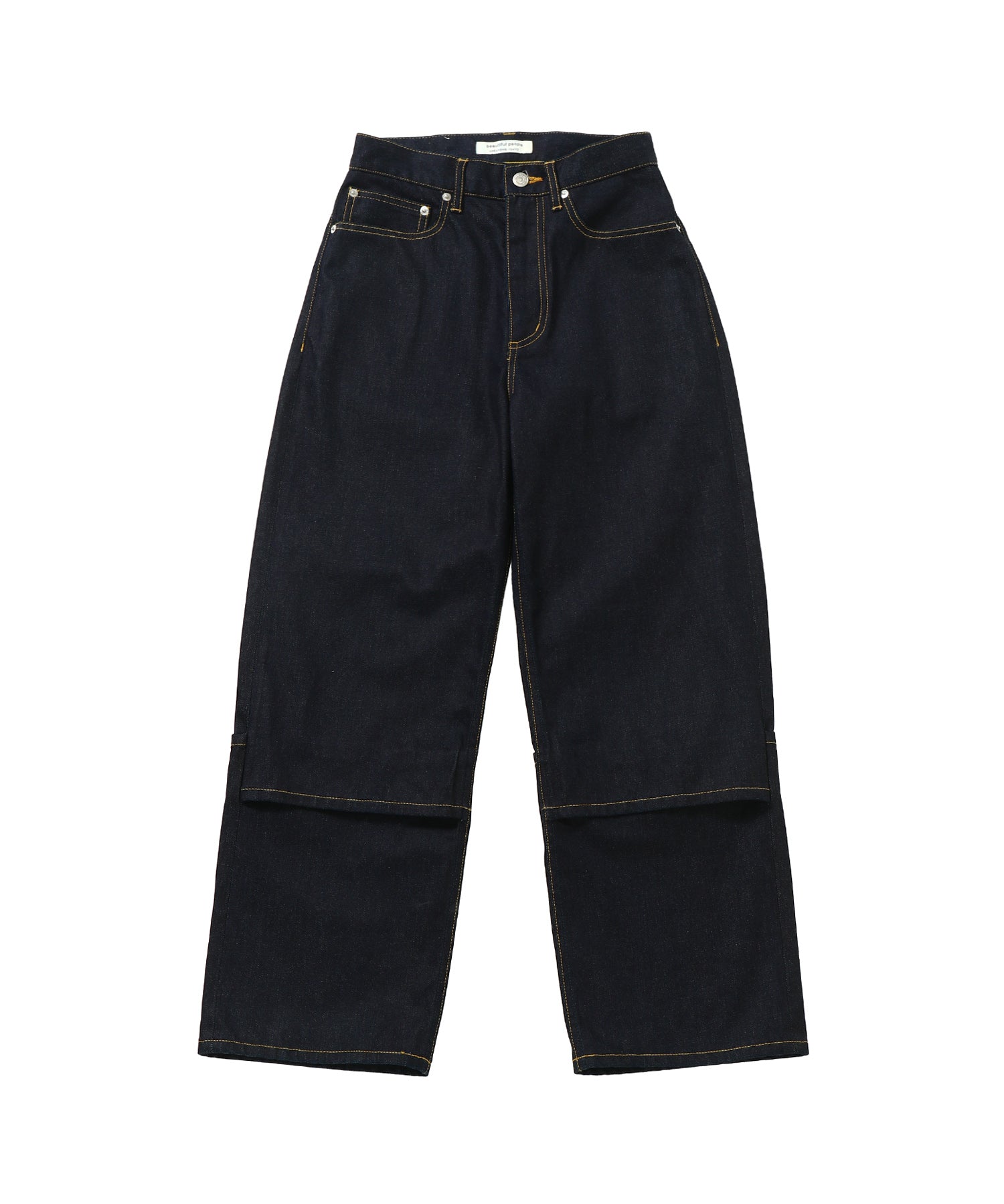 selvedge denim flip hem pants