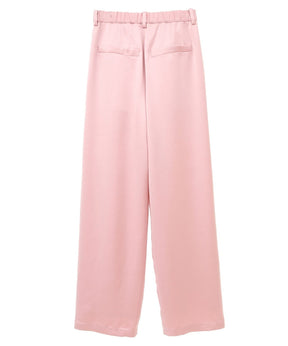 SATIN TUCK PANTS