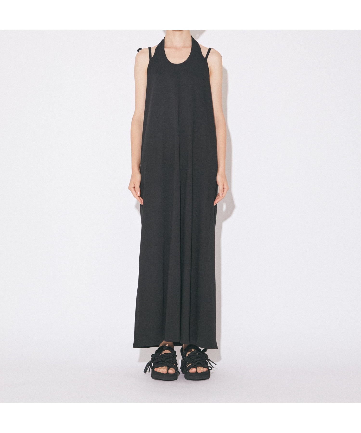 double-end suvin compact jersey dress