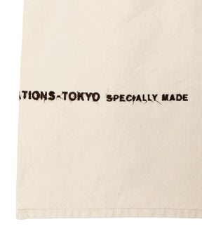 brushed logo gathering bag