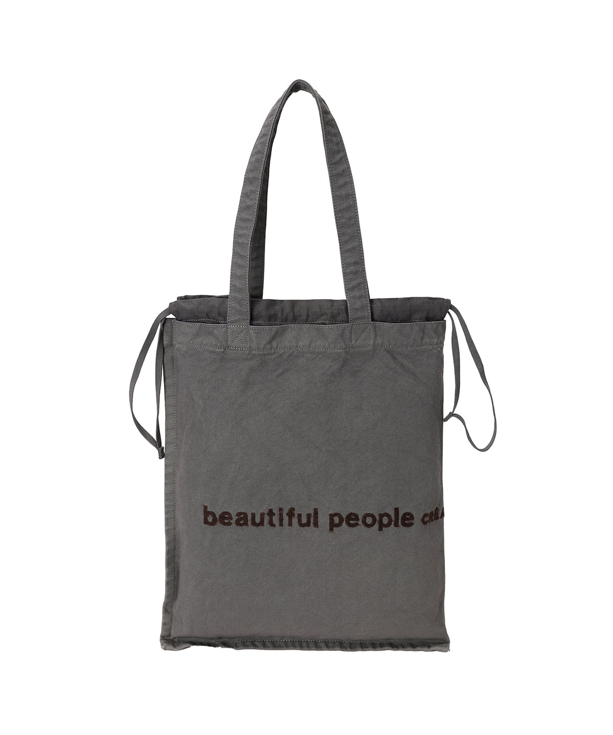 brushed logo gathering bag