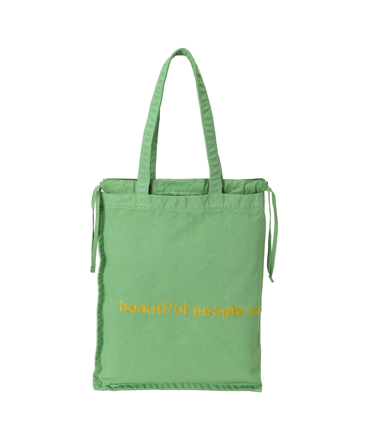 brushed logo gathering bag