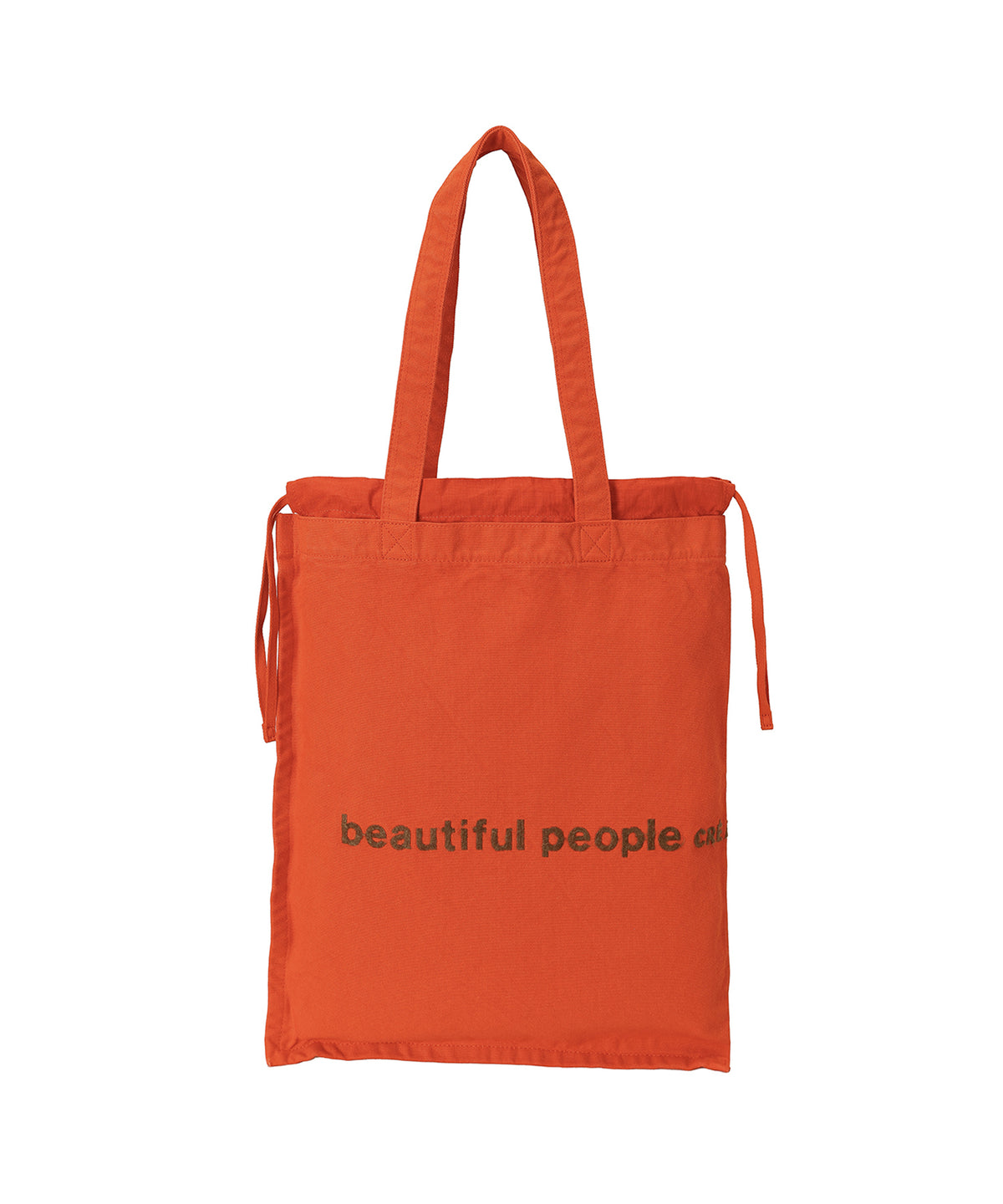 brushed logo gathering bag