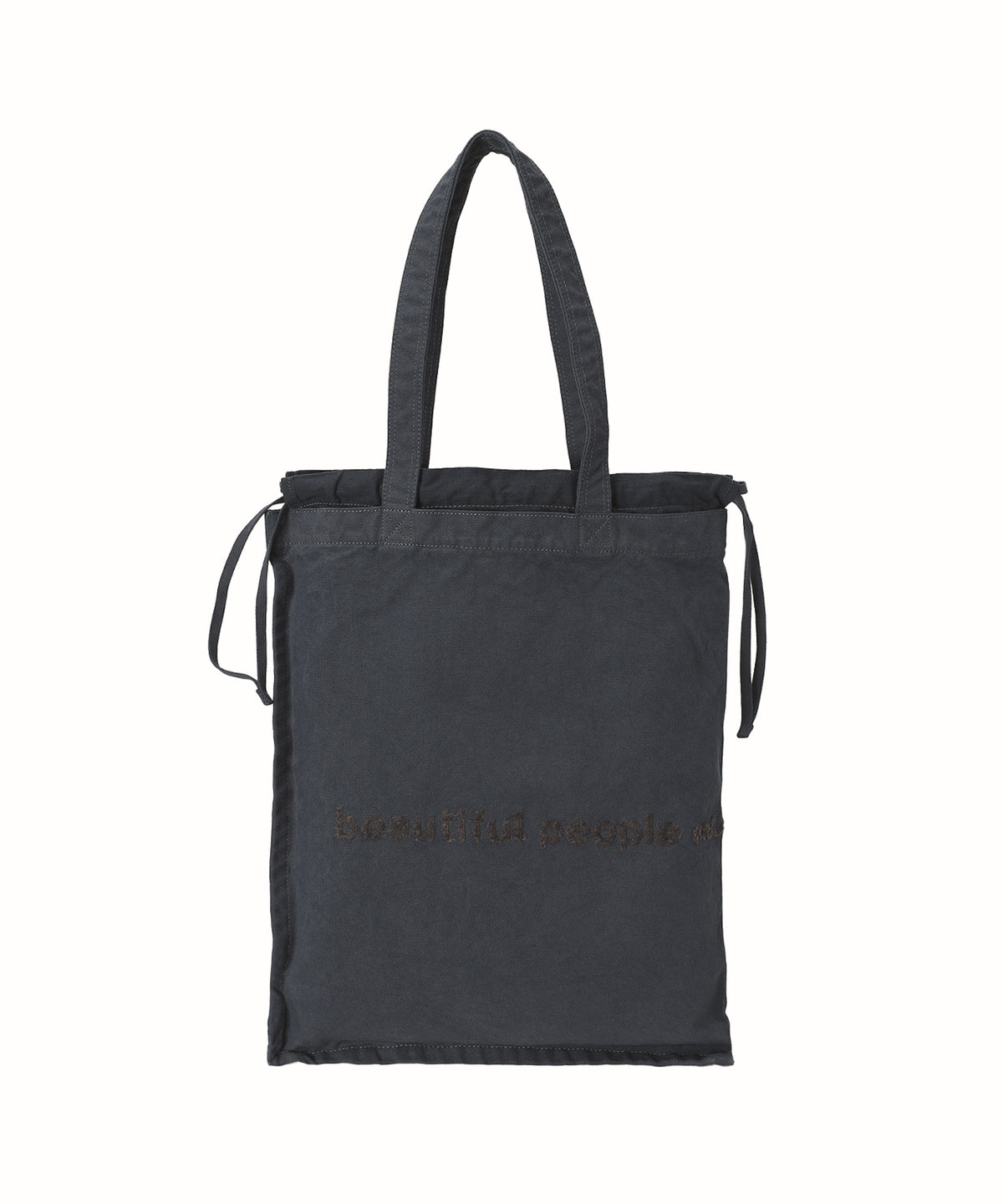 brushed logo gathering bag