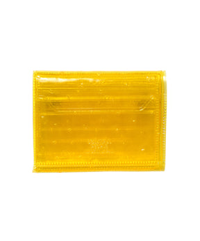 nothing to hide vinyl ostrich mini wallet