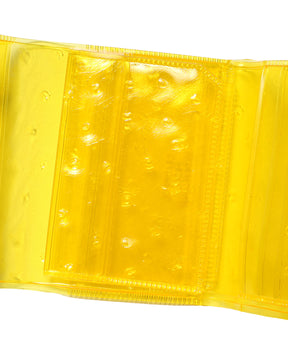 nothing to hide vinyl ostrich mini wallet