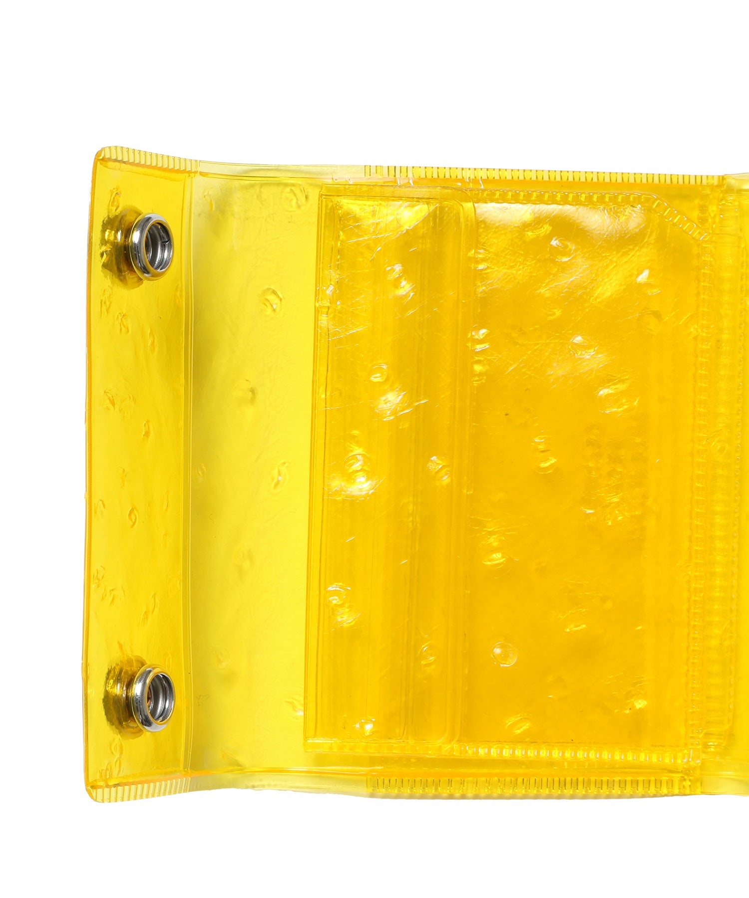 nothing to hide vinyl ostrich mini wallet