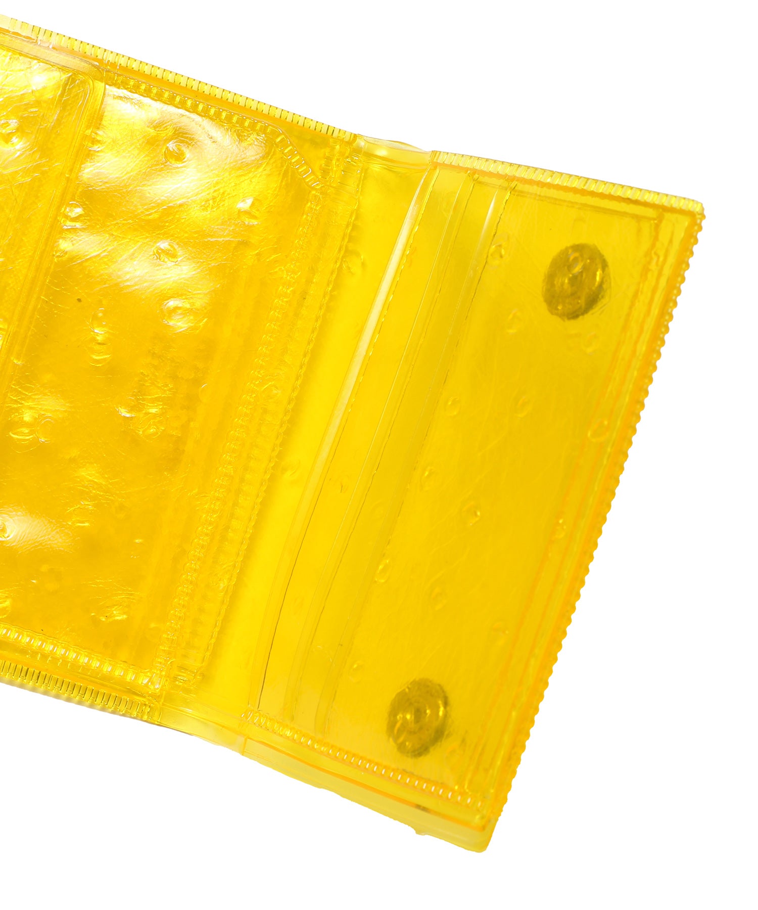 nothing to hide vinyl ostrich mini wallet