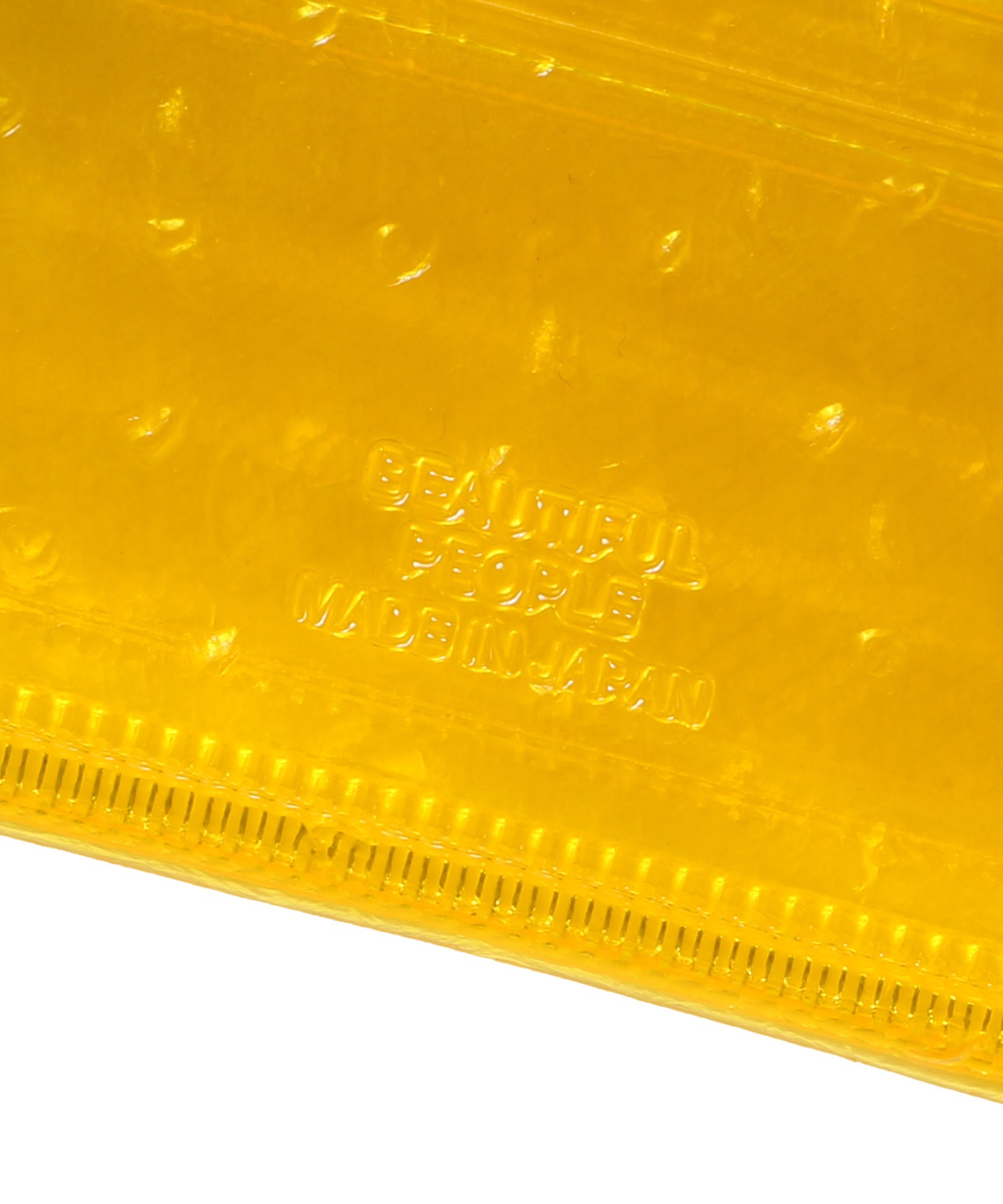 nothing to hide vinyl ostrich mini wallet