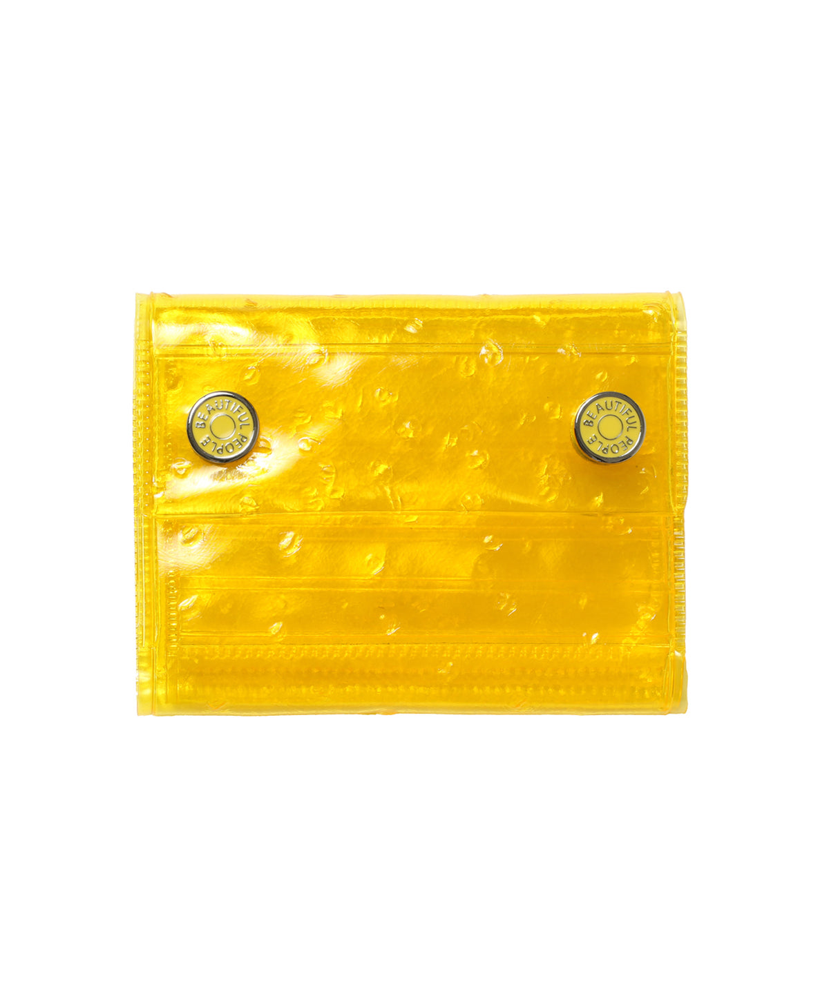 nothing to hide vinyl ostrich mini wallet