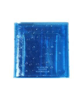 nothing to hide vinyl ostrich card wallet