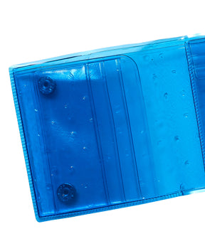 nothing to hide vinyl ostrich card wallet