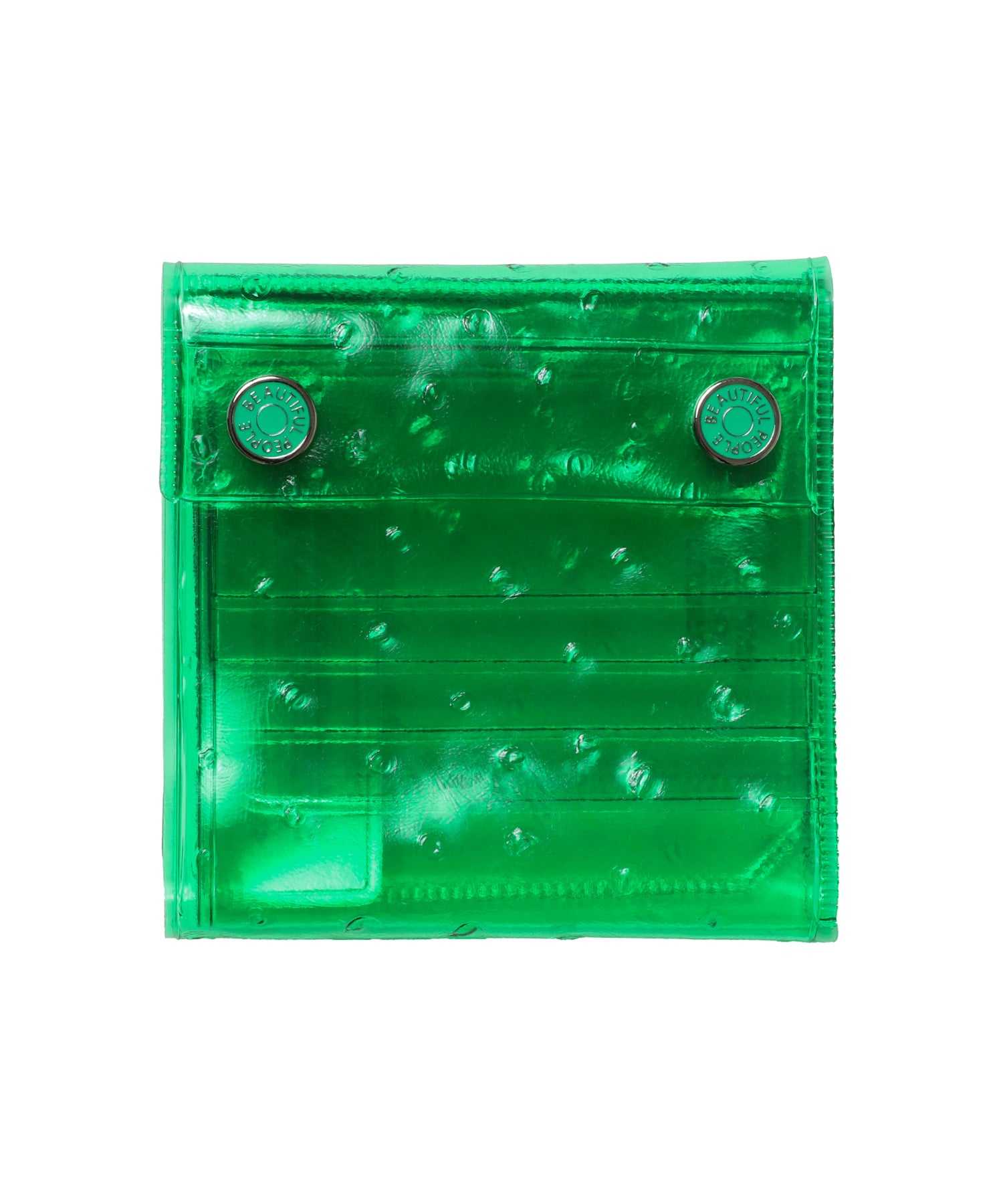 nothing to hide vinyl ostrich card wallet