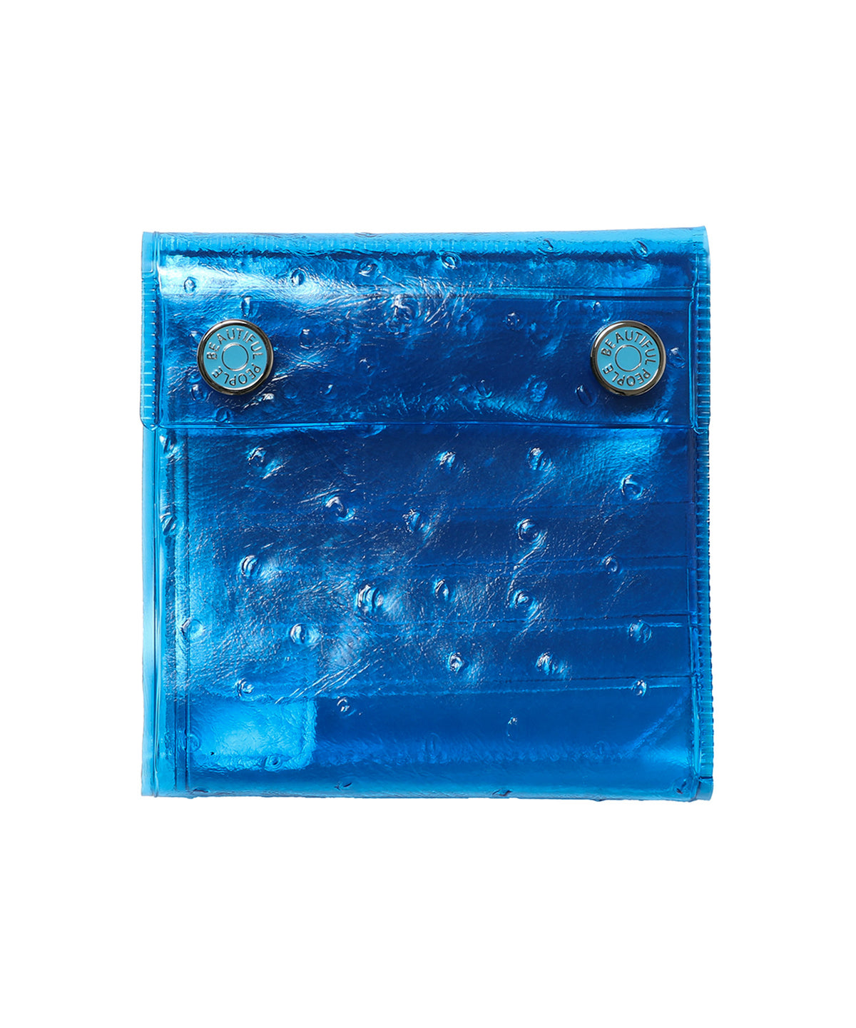 nothing to hide vinyl ostrich card wallet