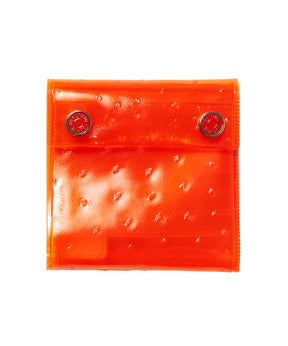 nothing to hide vinyl ostrich card wallet