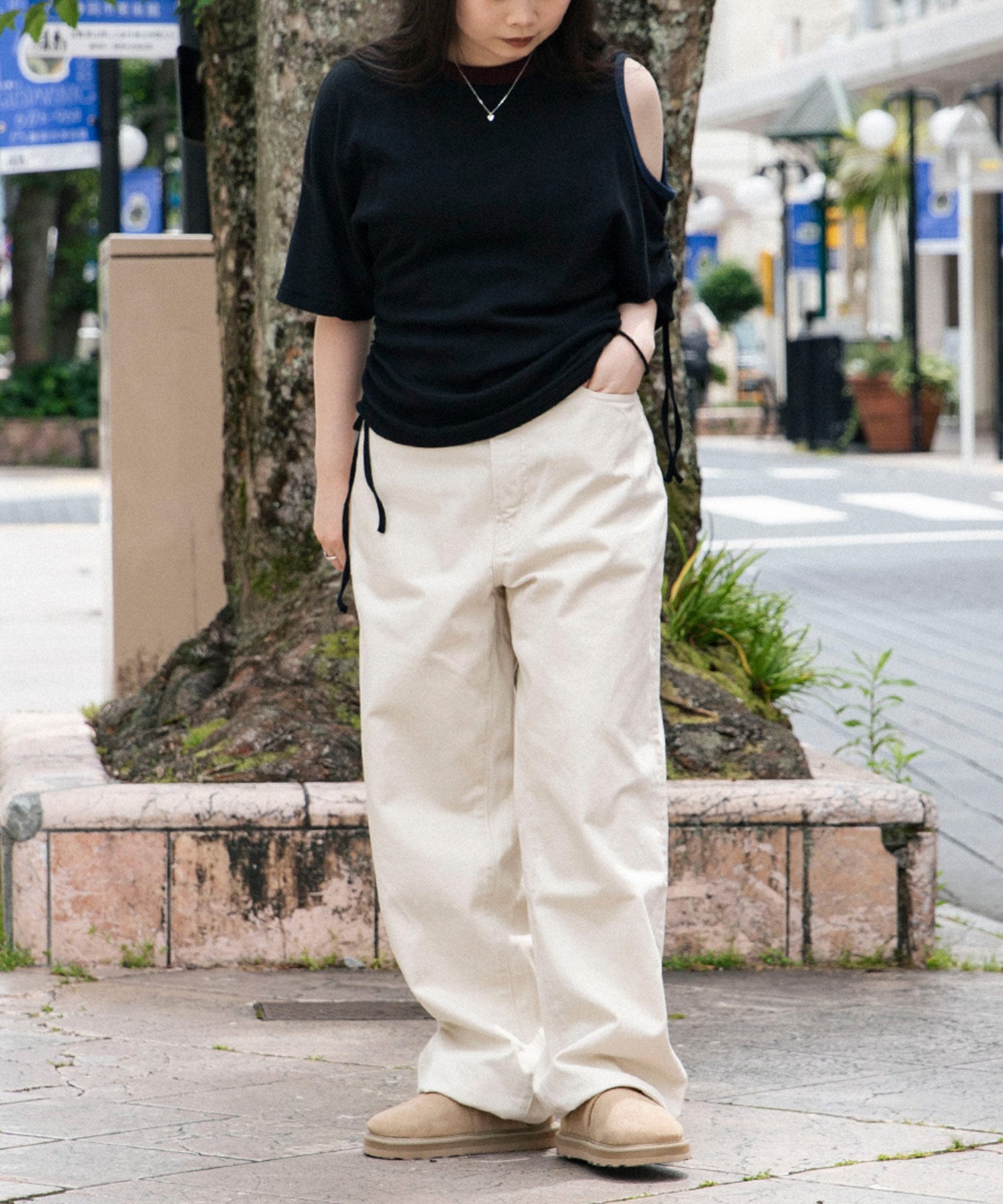 Miller double-neck multi color T-shirt
