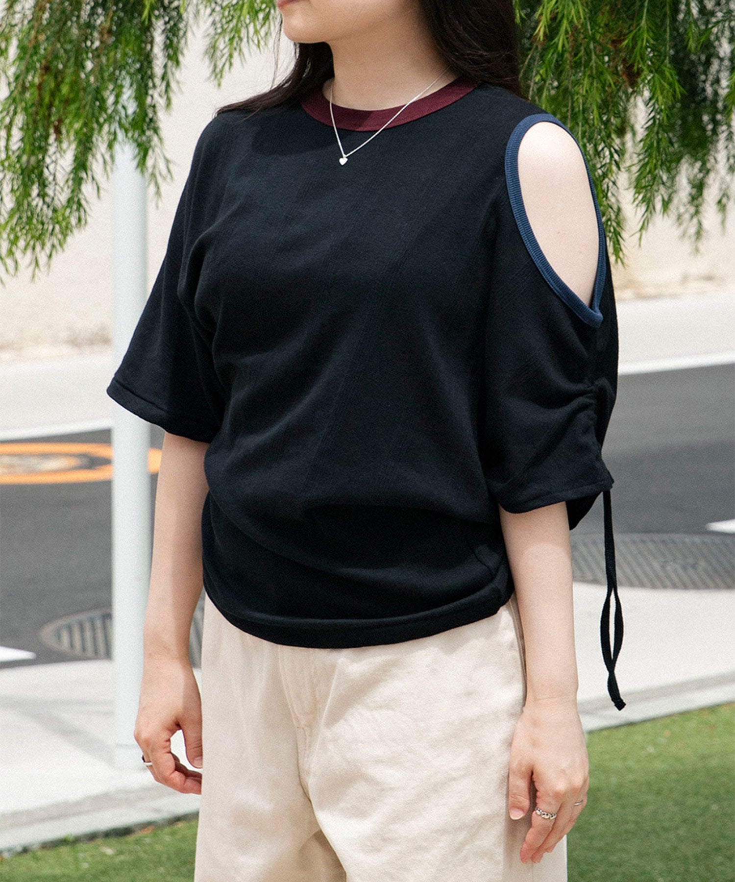 Miller double-neck multi color T-shirt