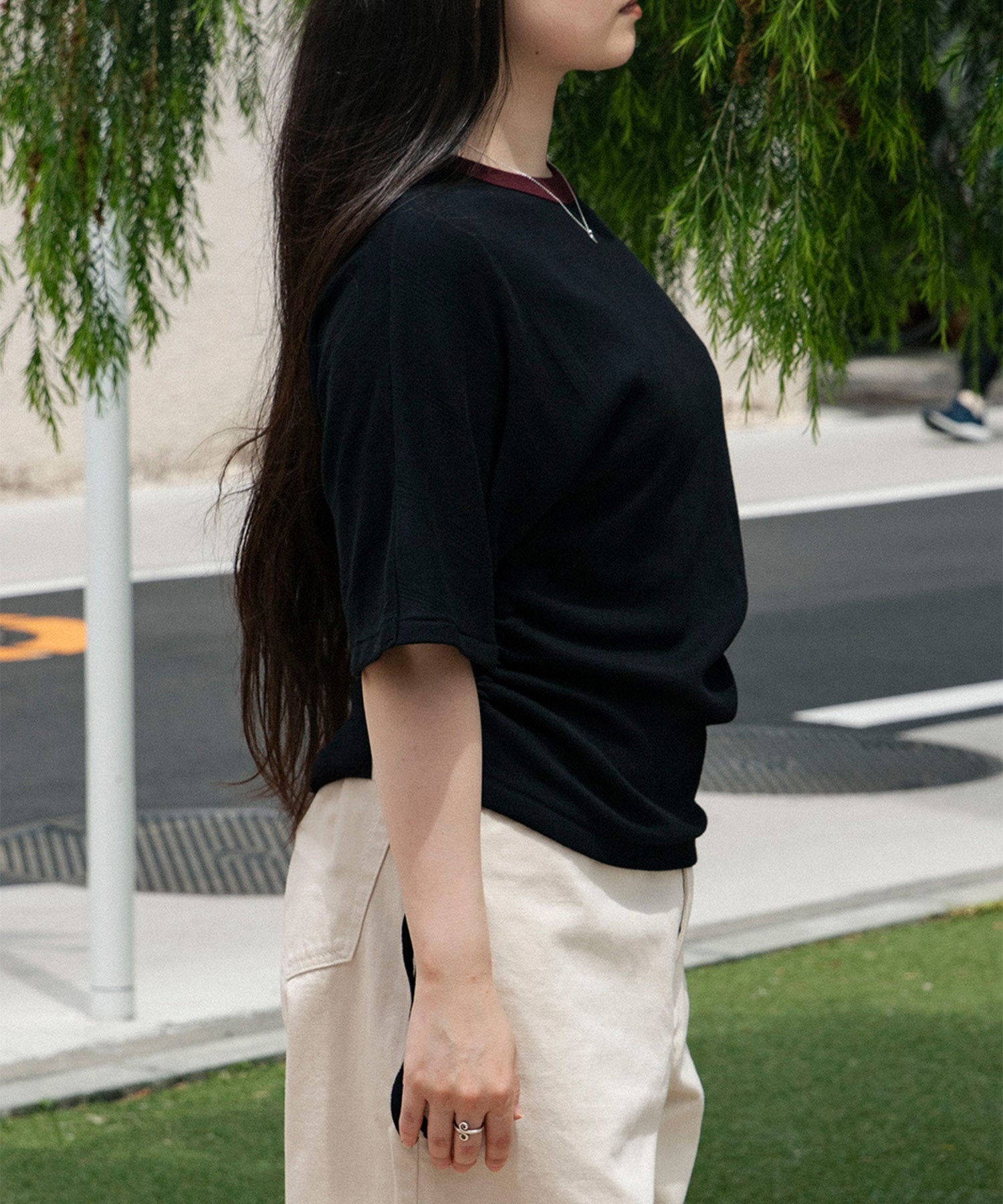 Miller double-neck multi color T-shirt