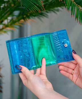 nothing to hide vinyl mini wallet