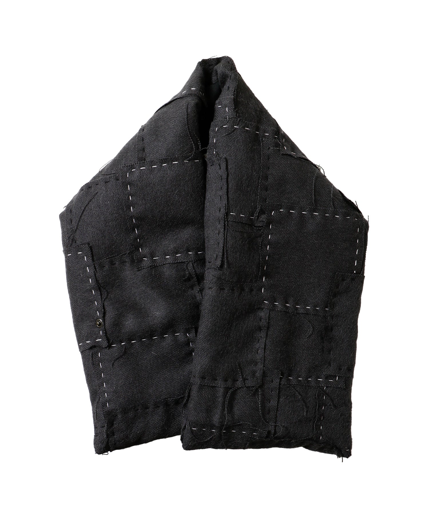 KUON x The Inoue Brothers Wool Patchwork Scarf