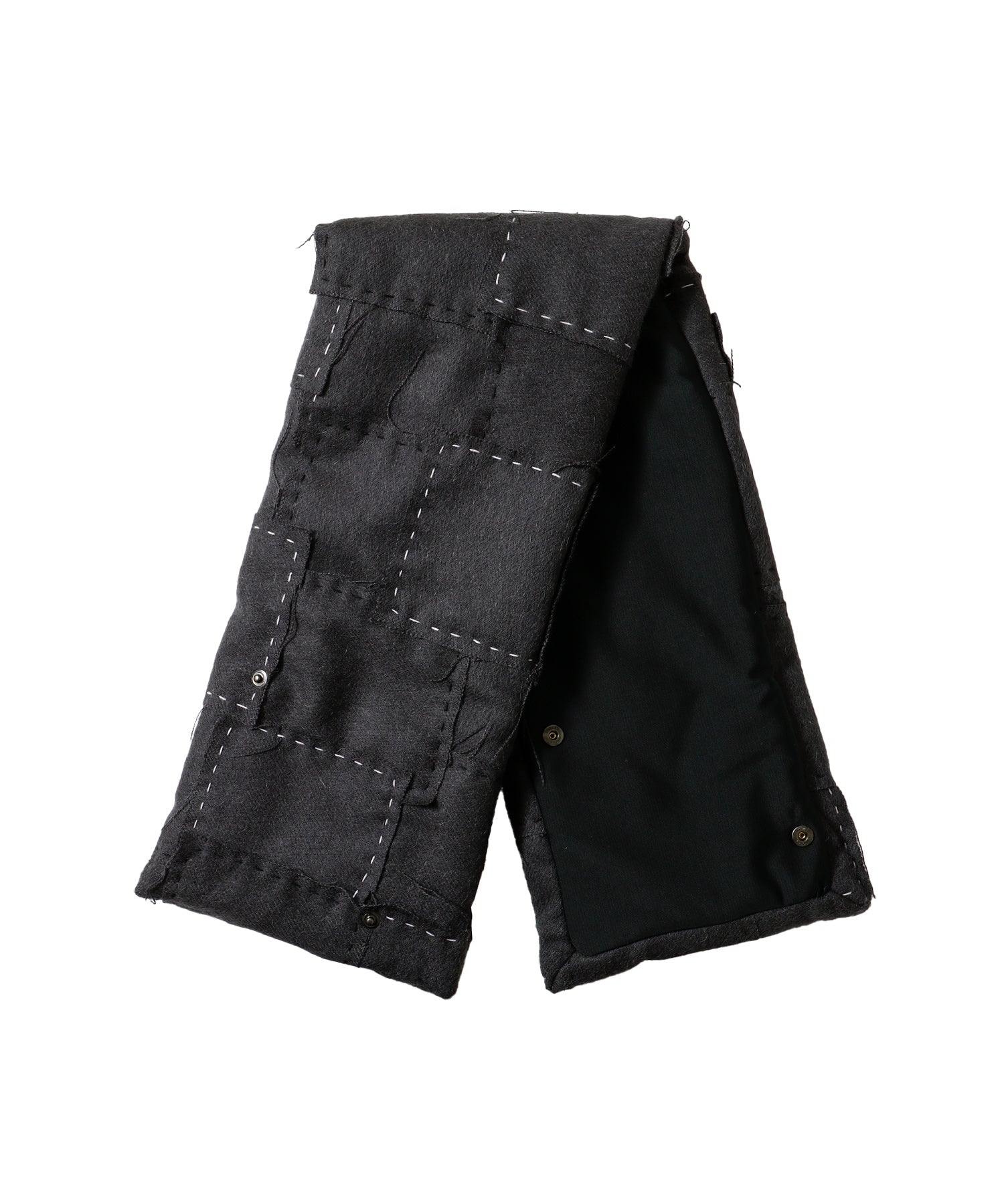 KUON x The Inoue Brothers Wool Patchwork Scarf