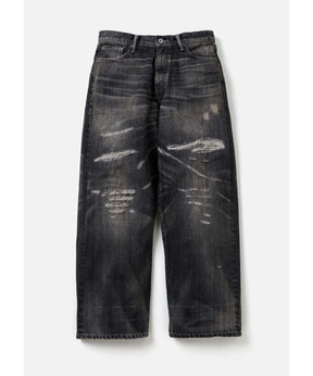 SAVAGE DENIM DP WIDE PANTS