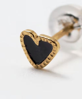 YU-KIN TINY HEART EARRINGS