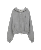 LOGO COMPACT ZIP UP HOODIE