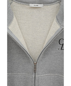LOGO COMPACT ZIP UP HOODIE