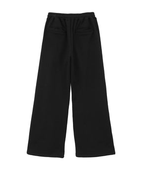 LOGO SWEAT TUCK WIDE PANTS