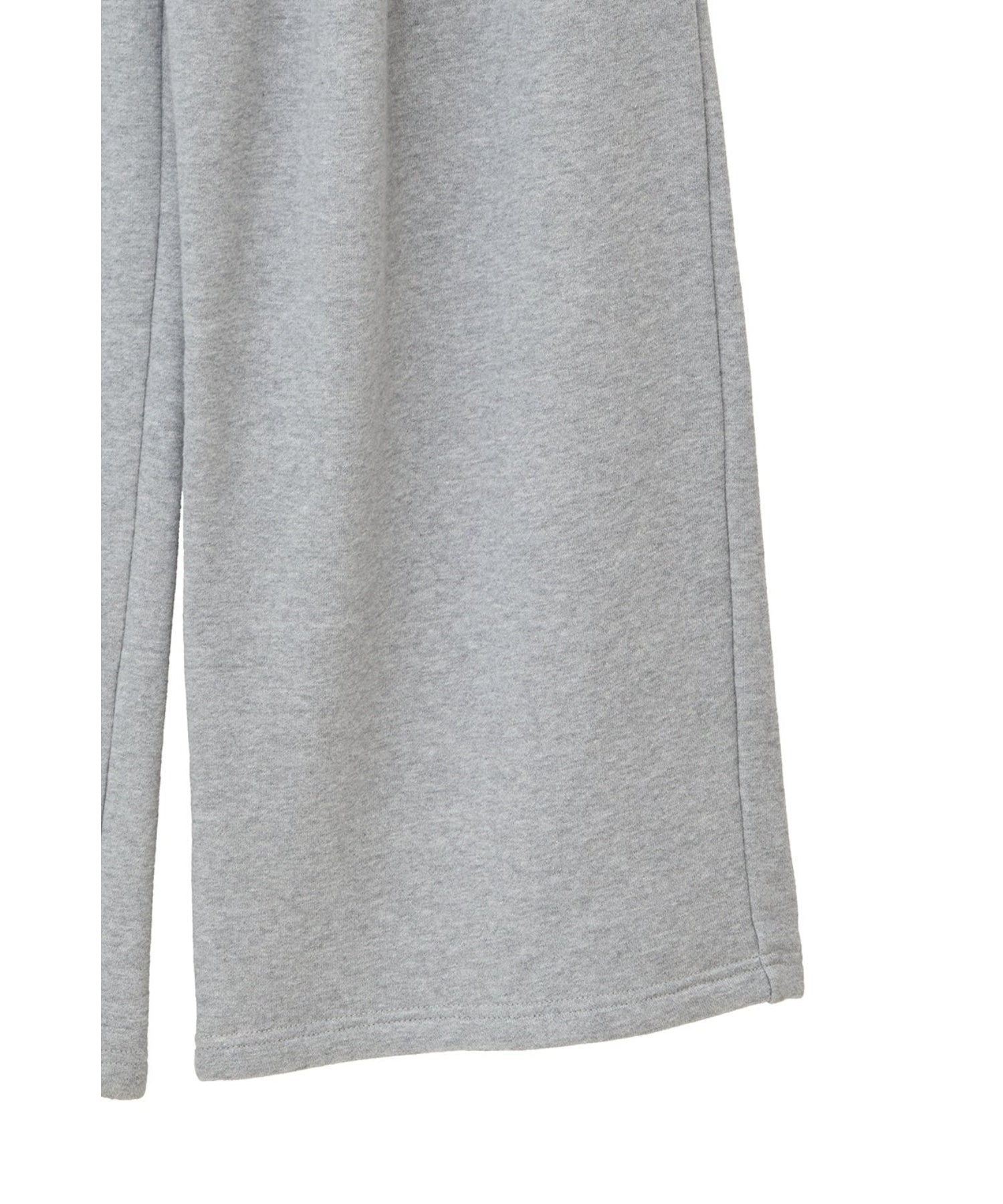 LOGO SWEAT TUCK WIDE PANTS