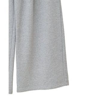LOGO SWEAT TUCK WIDE PANTS