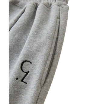LOGO SWEAT TUCK WIDE PANTS