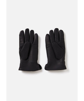 LEATHER BOA GLOVES