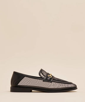 MESH BIT LOAFERS BLACK
