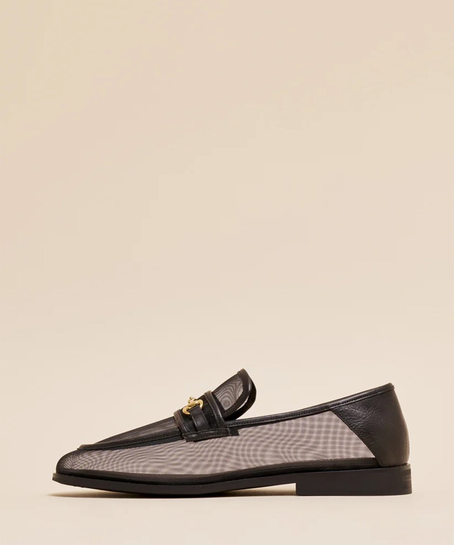 MESH BIT LOAFERS BLACK