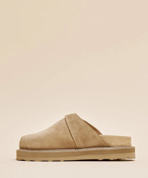 STRAP MULE BEIGE SUEDE